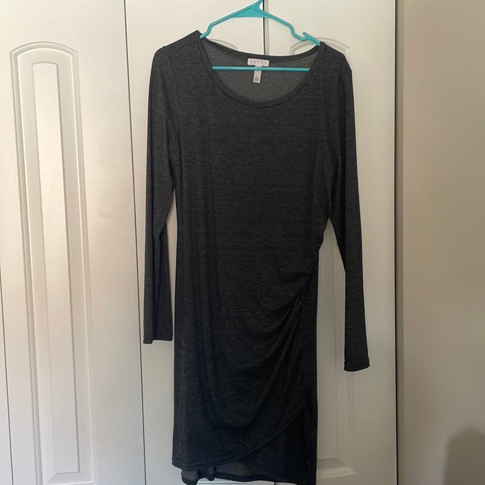 Leith Long Sleeve Ruched Dress